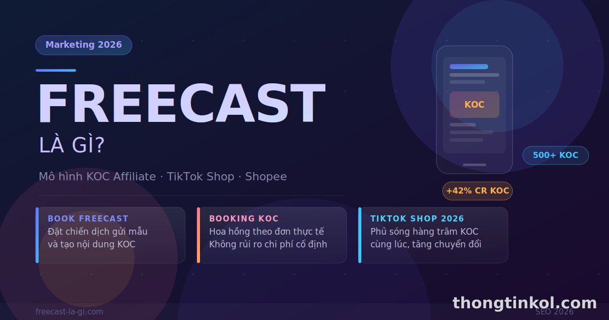 Freecast Là Gì? Giải Thích Book Freecast & Booking Freecast Từ A–Z (2026)